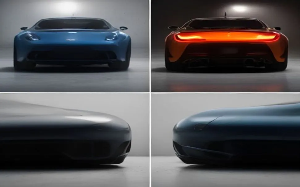 Visual comparison of paint protection film and ceramic coating on car paint